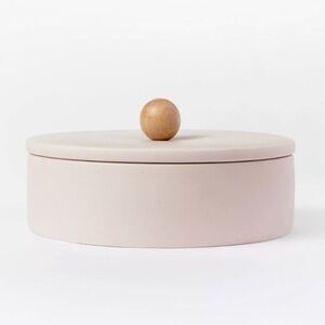 Threshold Stoneware Storage Container with Lid